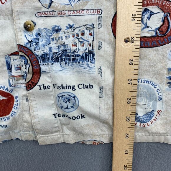 Hook & Tackle Reverse Print Fishing Shirt XL Bahamas Virgin Islands - Picture 9 of 16